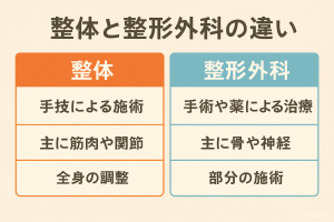 整体と整形外科の違い